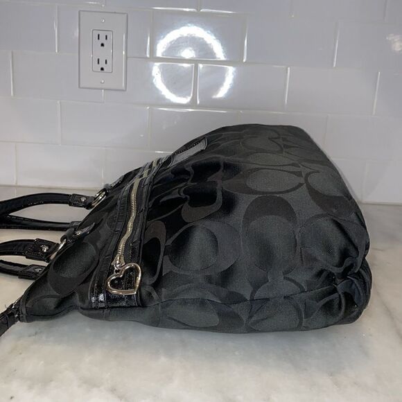 Coach Purse Handbag Daisy Poppy Signature XL Tote Shoulder Bag Pocketbook - Picture 8 of 17